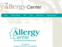 Tablet Screenshot of allergycenteroflaurel.com